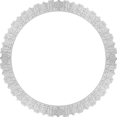 Ekena Millwork 57 3/8"OD x 46 1/8"ID x 5 5/8"W x 1"P Tirana Ceiling Ring w/ Blackthorne Center Onlays CR57TI-KIT